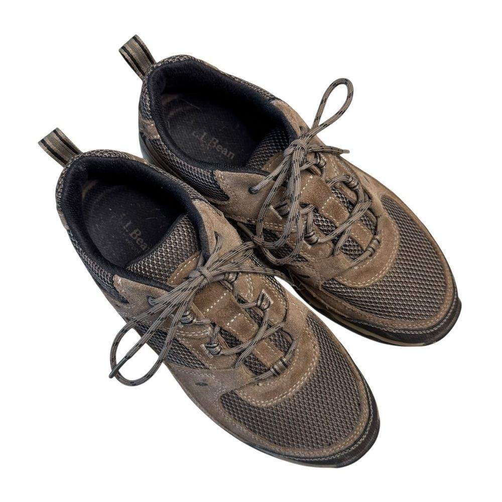 L. L. Bean Men's Trail Model X Waterproof Brown Hiking Shoes Size 9 WIDE